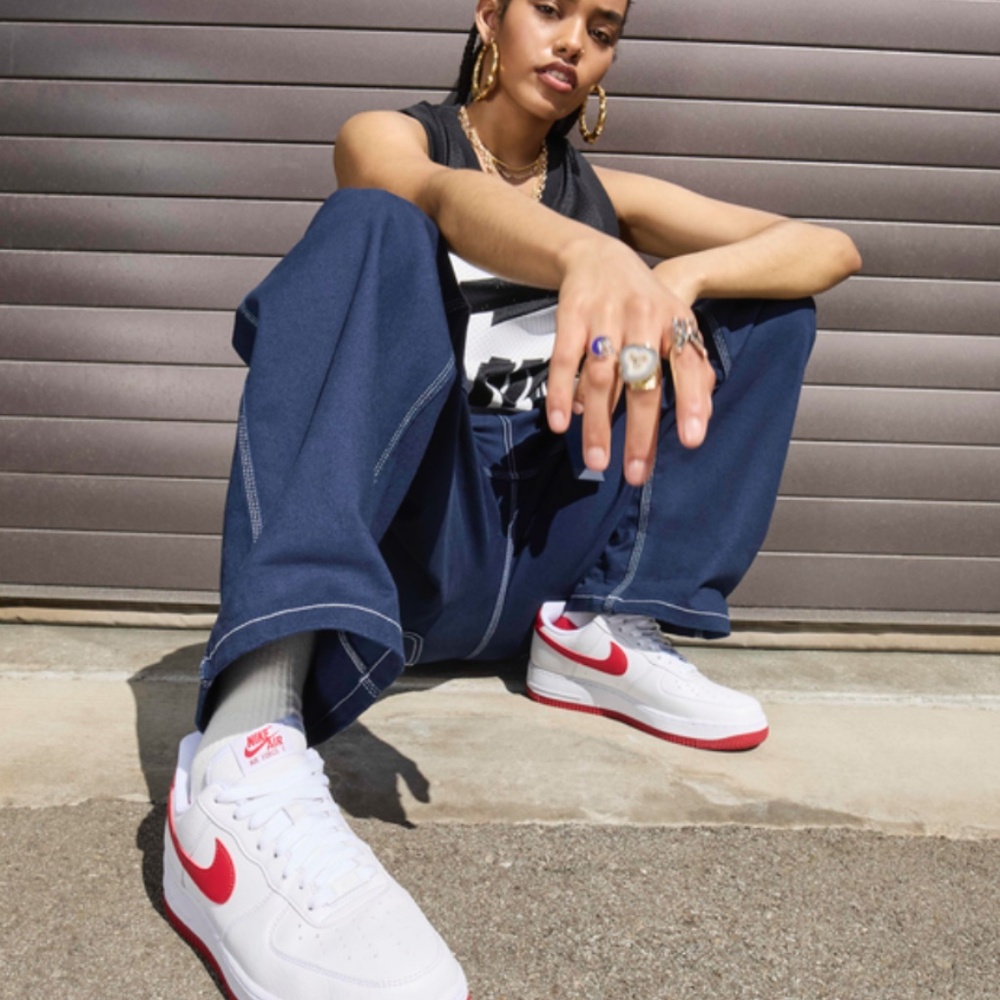 Women's Air Force 1 Jester 'University Red' - Size W7/M5.5